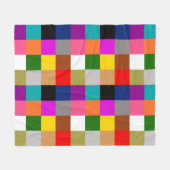 Couverture Polaire Multicolored Bold Color Blocks Design (Devant (Horizontal))