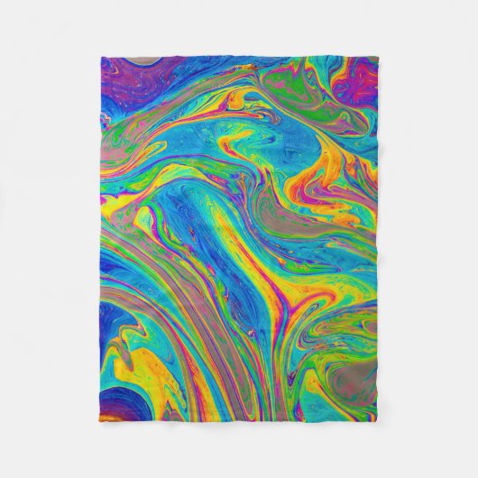 Couverture Polaire Multicolored painting (Devant)