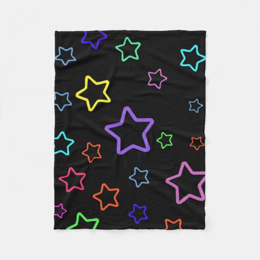 Couverture Polaire Multicolored Starry Night (Devant)