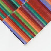 Couverture Polaire Multicolored striped illustration (Coin)