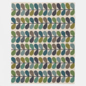 Couverture Polaire Multicouleur moderne à plusieurs tiges kingfischer (Devant)