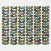 Couverture Polaire Multicouleur moderne à plusieurs tiges kingfischer (Devant (Horizontal))