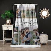 Couverture Polaire Multiphoto Collage Love Sweet Love Newlyved