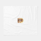 Couverture Polaire Mummy Golden Retriever (Devant (Horizontal))