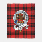 Couverture Polaire Munro Clan Badge Tartan Plaid (Devant)