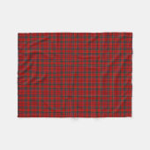 Couverture Polaire Munro Clan rouge vif, bleu et vert Tartan (Devant (Horizontal))