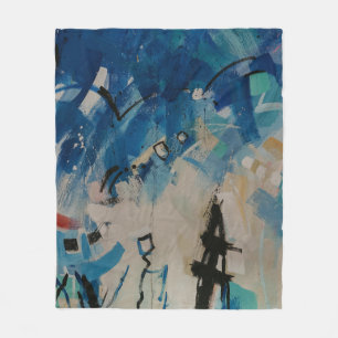 Couverture Polaire Mur abstrait multicolore