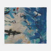 Couverture Polaire Mur abstrait multicolore (Devant (Horizontal))