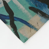 Couverture Polaire Mur abstrait multicolore (Coin)