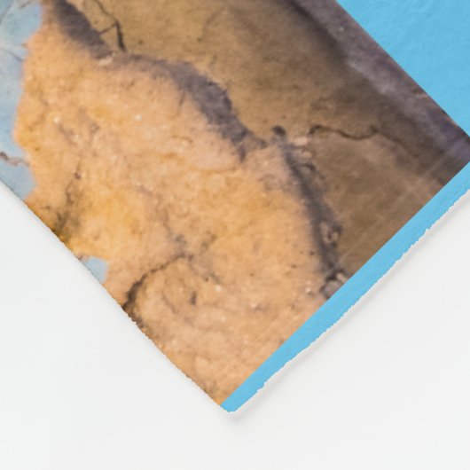 Couverture Polaire Mur bleu et porte (Coin)