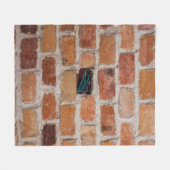 Couverture Polaire Mur Brown en brique (Devant (Horizontal))