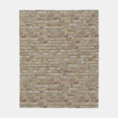 Couverture Polaire Mur de briques brunes Un design original (Devant)