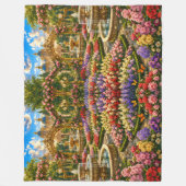 Couverture Polaire Mur de jardin royal enchanté (Devant)