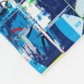 Couverture Polaire Mur de rue de graffitis. Grunge wallart, rue, dos (Coin)