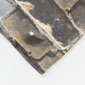 Couverture Polaire Mur en briques grises et blanches (Coin)