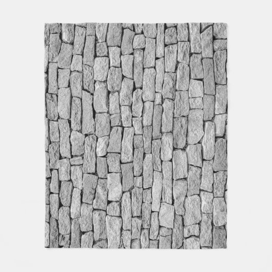 Couverture Polaire Mur en pierre grise, arrière - plan abstrait. (Devant)