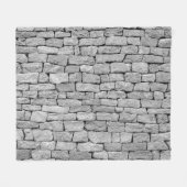 Couverture Polaire Mur en pierre grise, arrière - plan abstrait. (Devant (Horizontal))