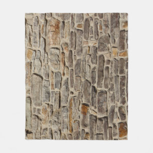 Couverture Polaire Mur en pierre rustique, décoration texturée