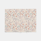 Couverture Polaire Murmures de fleurs sauvages printanières (Devant (Horizontal))