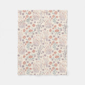 Couverture Polaire Murmures de fleurs sauvages printanières (Devant)