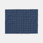 Couverture Polaire Murray Clan Turquoise et Royal Blue Modern Tartan (Devant (Horizontal))