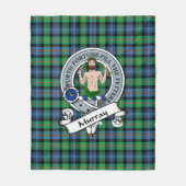 Couverture Polaire Murray d'Atholl Ancien Clan Badge Tartan Plaid (Devant)