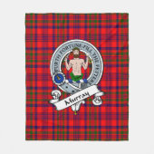 Couverture Polaire Murray de Tulloch Clan Badge Tartan Plaid (Devant)