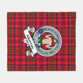 Couverture Polaire Murray de Tulloch Clan Badge Tartan Plaid (Devant (Horizontal))