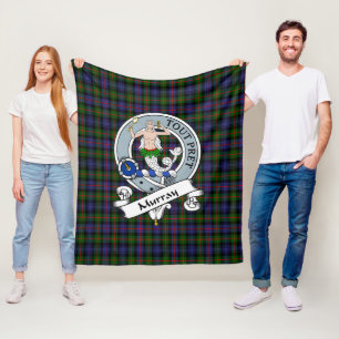 Couverture Polaire Murray Dysart d'Atholl Moderne Clan Badge Tartan P