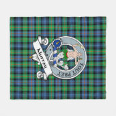 Couverture Polaire Murray Dysart de Atholl Ancient Clan Badge Tartan (Devant (Horizontal))