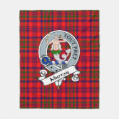 Couverture Polaire Murray Dysart de Tulloch Clan Badge Tartan Plaid (Devant)