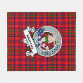 Couverture Polaire Murray Dysart de Tulloch Clan Badge Tartan Plaid (Devant (Horizontal))