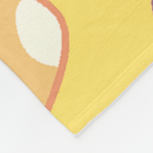 Couverture Polaire Mushroom & Floral Pattern (Coin)