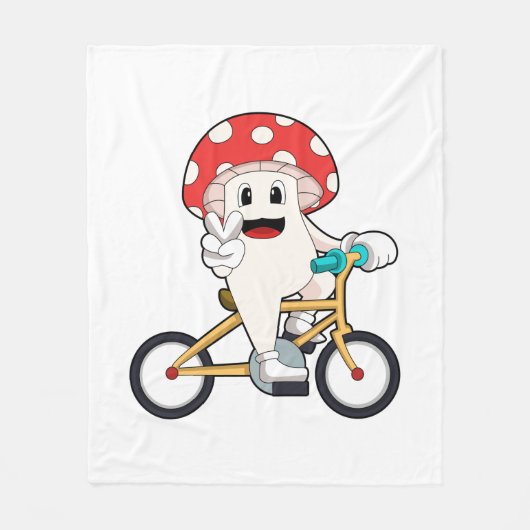Couverture Polaire Mushroom with Bicycle.PNG (Devant)