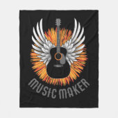 Couverture Polaire Music Maker (guitariste) (Devant)