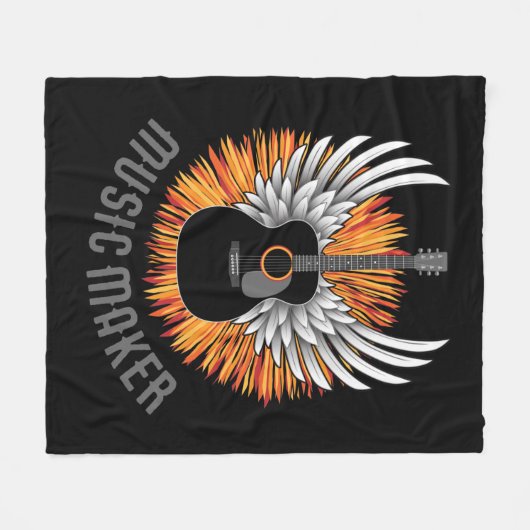 Couverture Polaire Music Maker (guitariste) (Devant (Horizontal))