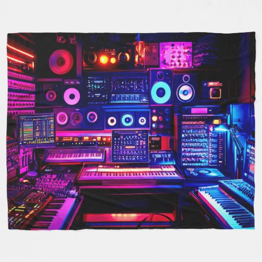 Couverture Polaire Music Studio (Devant (Horizontal))