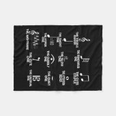 Couverture Polaire Musical Notes Symbol Definition Humor Funny Christ (Devant (Horizontal))