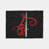 Couverture Polaire Musician Flutist Valentines Day Gift Orchestra Flu (Devant (Horizontal))