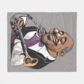Couverture Polaire musiciens de jazz (Devant (Horizontal))