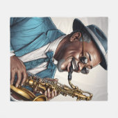 Couverture Polaire musiciens de jazz (Devant (Horizontal))