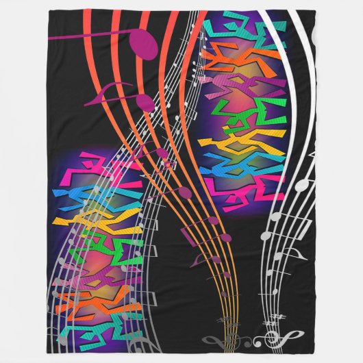 Couverture Polaire Musique (Devant)