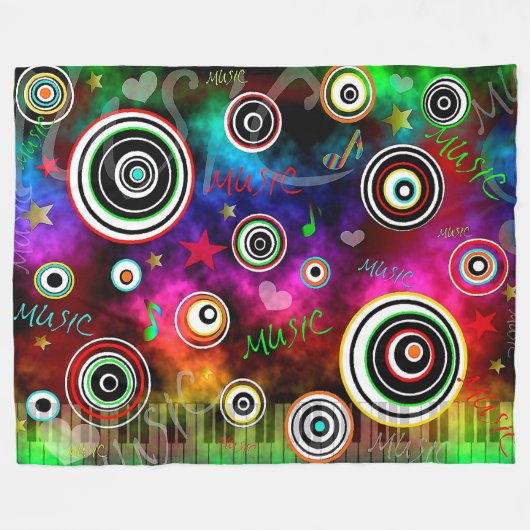 Couverture Polaire Musique (Devant (Horizontal))