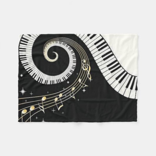 Couverture Polaire Musique (Devant (Horizontal))