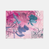 Couverture Polaire Musique intérieure - Croquis floral (Devant (Horizontal))