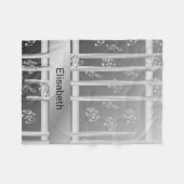 Couverture Polaire musique, note, clef, bande, symbole, brillant, élé (Devant (Horizontal))