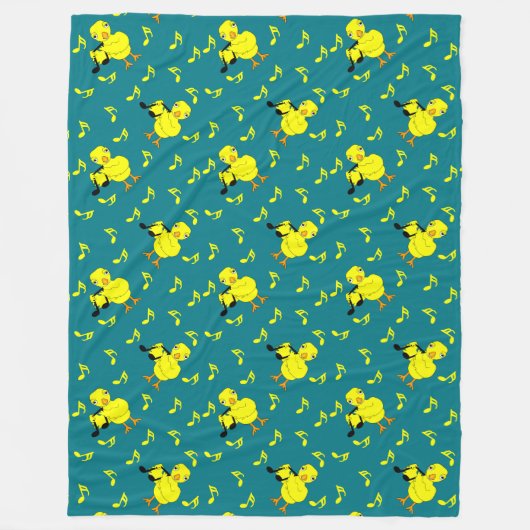 Couverture Polaire Musique Note Motif (Devant)