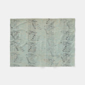 Couverture Polaire musique Note Musique Motif Thème Fleece Blanket (Devant (Horizontal))
