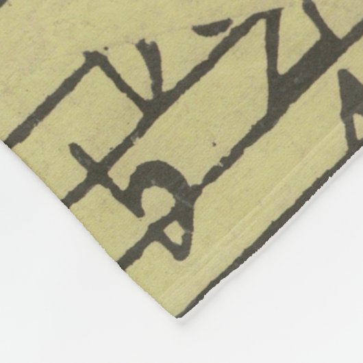 Couverture Polaire musique Note Musique Motif Thème Fleece Blanket (Coin)