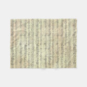 Couverture Polaire musique Note Musique Motif Thème Fleece Blanket (Devant (Horizontal))